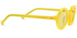 Paola Asymmetric Yellow Sunglasses3