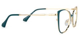 Odalis Cateye Peacock-Green Glasses3