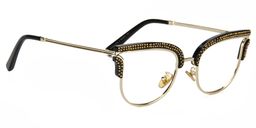 Cassiel Stylish Cat Eye Black Glasses3