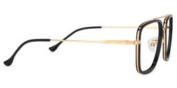 Nayeli Aviator Black-Gold Glasses3