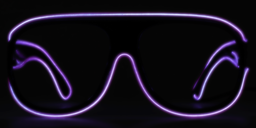 Glowing Purple Aviator Eyeglasses3