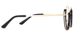 Finley Round Black Glasses3