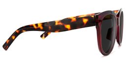 Harrell Square Dark-Red Sunglasses3