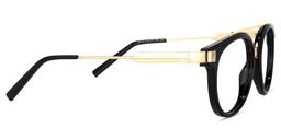 Rebekah Aviator Black Glasses3