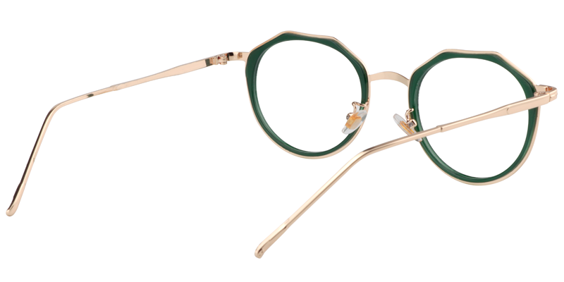 Geometric Green Glasses | Zeelool Eyeglass Frames5