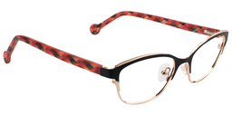 Karissa  Browline Black Glasses4