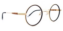 Leon Round Black Glasses3