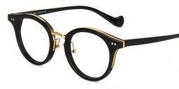 Aimee Round Black Glasses3