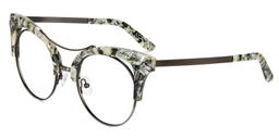 Madeline Cat Eye Green Glasses3