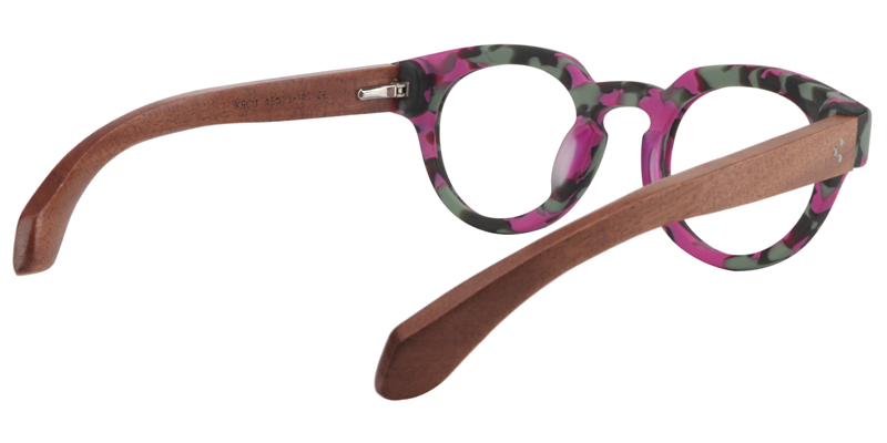 Round Bright Pink Glasses5