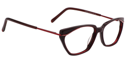 Frieda Rectangle Red Glasses3