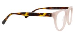 Ablitt Round Beige/Clear Glasses4