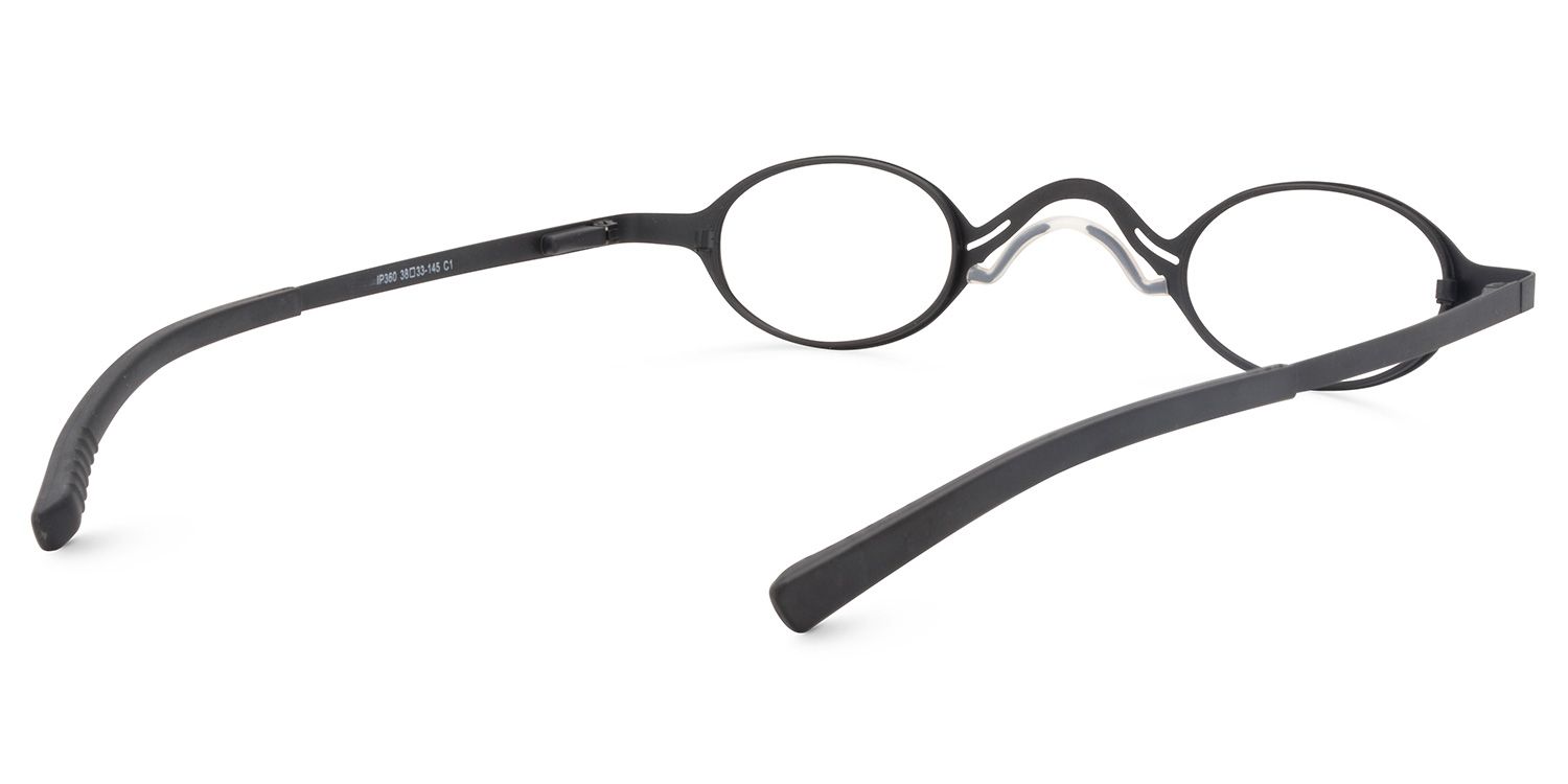 Oval Black Glasses | Zeelool Glasses5
