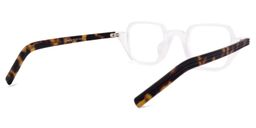 Yasin Square White Glasses4