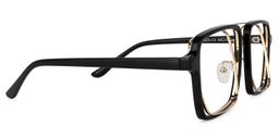 Nellie Aviator Black-Gold Glasses3