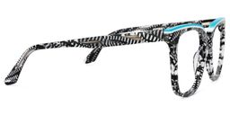 Jaffett Square Black-White Glasses3