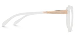 Doran Geometric White Glasses3