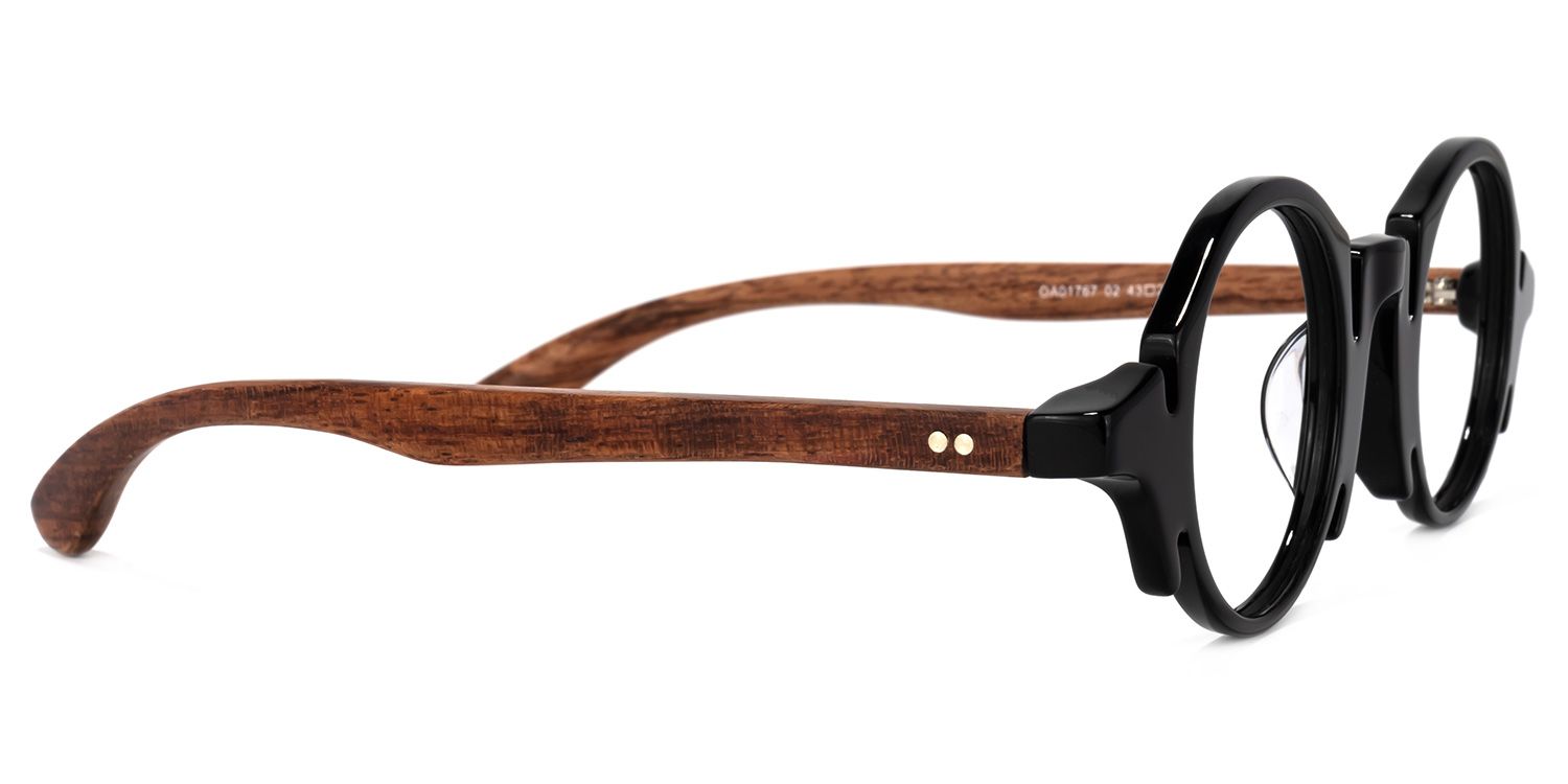 Round Black Glasses | Zeelool Glasses3