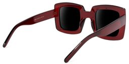 Quincey Square Dark-Red Glasses4