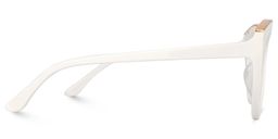 Carol Cateye White Glasses3