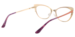 Geraldine Cateye Living Coral Glasses 5