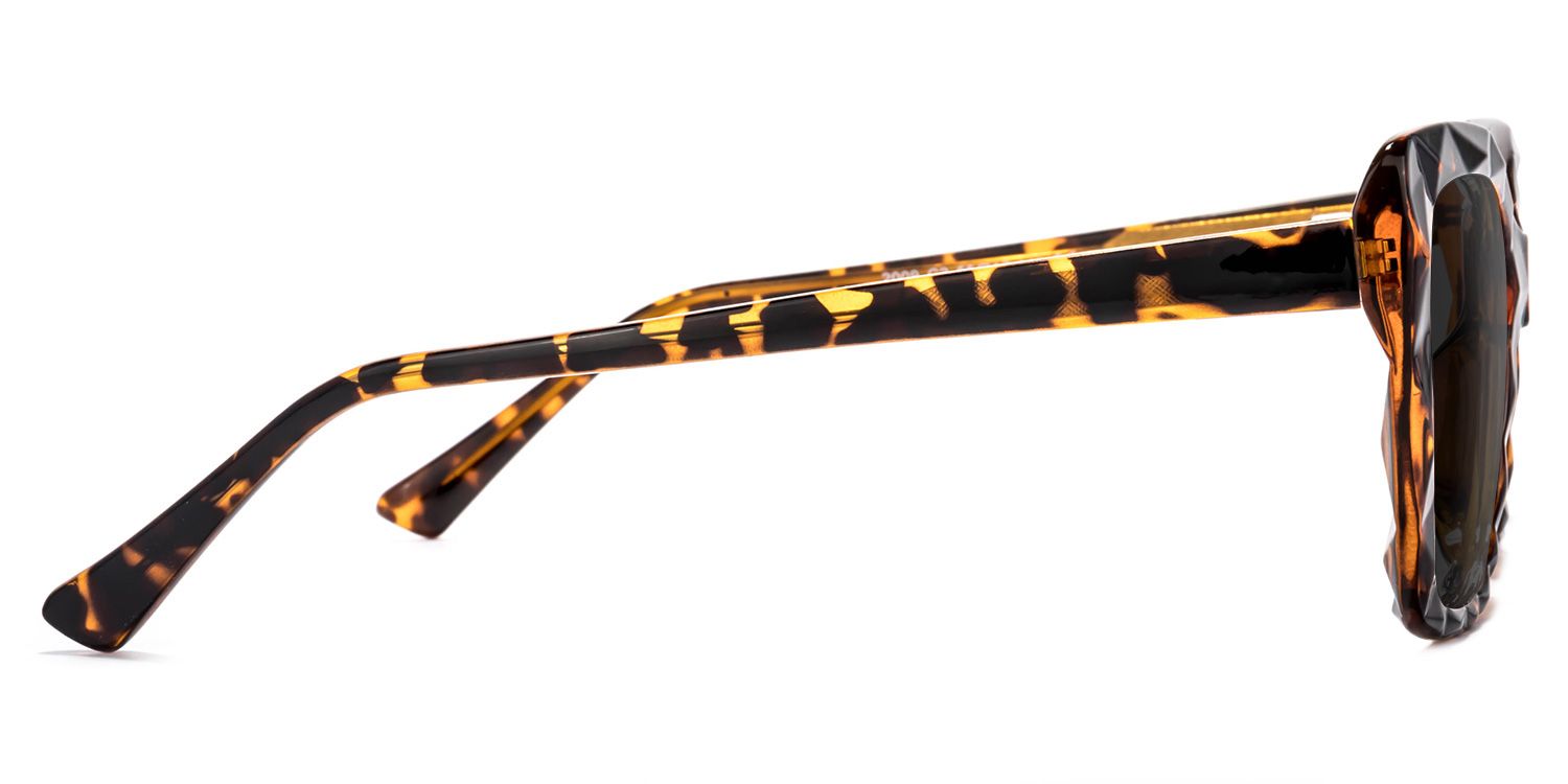 Edna Tr90 Yellow-Tortoise Frame Sunglasses | ZEELOOL UK2