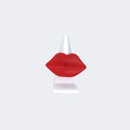 Fiery Lip-shaped Eyeglass Holder0