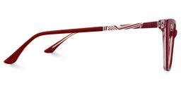 Douglass Cat Eye Red Glasses3