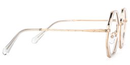 Nathaniel Geometric Clear Glasses3