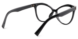 Saul Cateye Black Glasses4