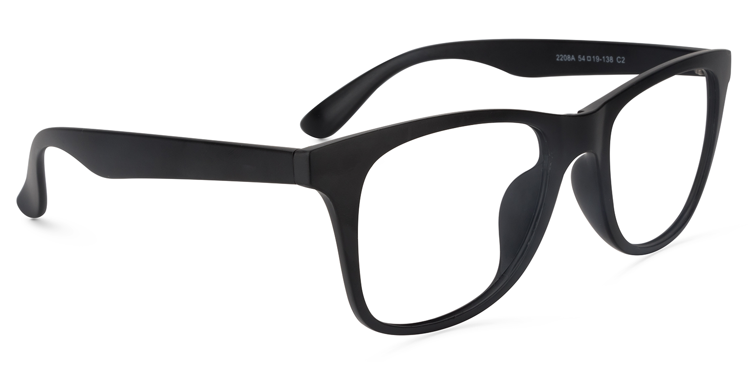 Cilp-on Black Glasses | Zeelool Glasses4