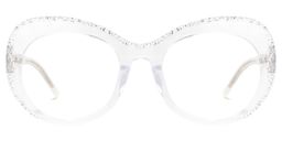 Laury Round Clear Glasses0