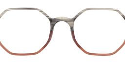 Adelaide Geometric Brown Glasses5