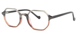 Adelaide Geometric Brown Glasses2