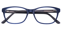 Alexander Rectangle Blue Glasses(*)1