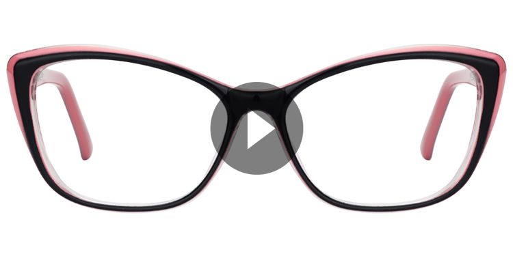 Fidelia Cat Eye Black Glasses