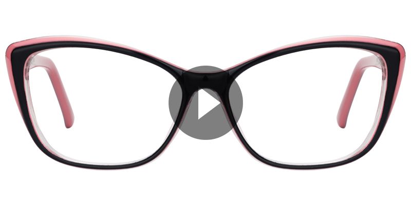 Fidelia Cat Eye Black Glasses