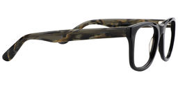 Alexis Rectangle Black Glasses4