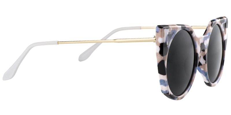 Cateye Blue-Black Sunglasses | Zeelool Sunglasses4