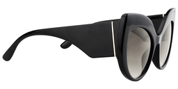 Tania Cateye Black Sunglasses4