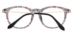 Jordan Round Floral Glasses2