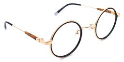 Leon Round Black Glasses2