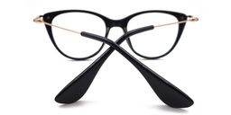 Clement Cat Eye Black Glasses5