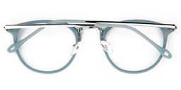 Corrine Round Green Glasses5