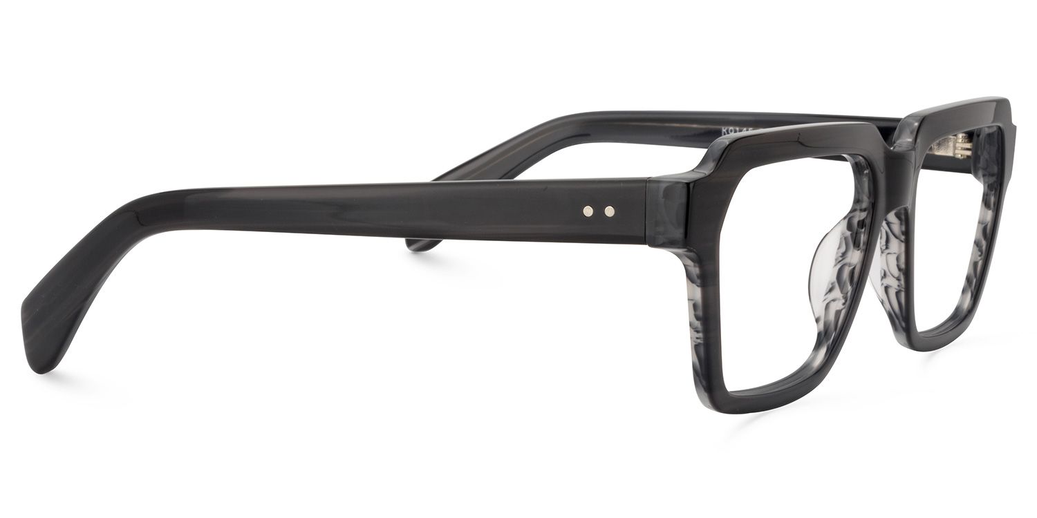 Square Gray Glasses | Zeelool Glasses4