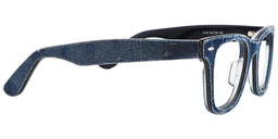 Mike Rectangle Blue Glasses 5