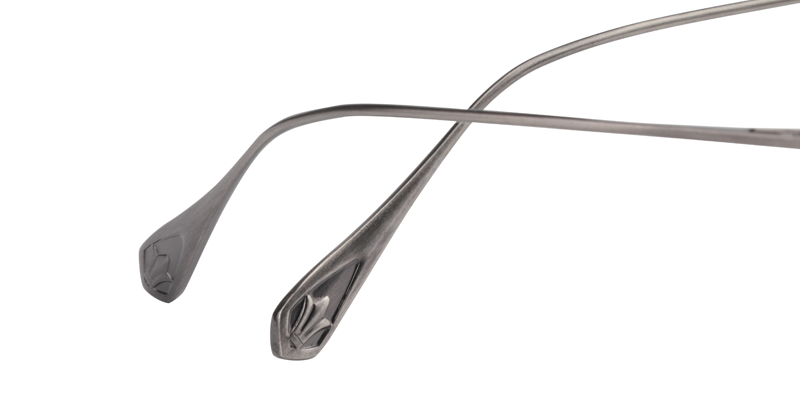 Browline Gray Glasses | Zeelool Eyeglass Frames6