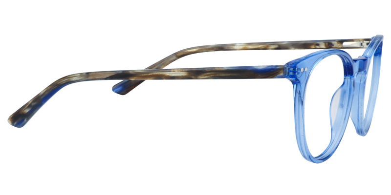 Round Blue Glasses | Zeelool Eyeglasses4