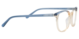 Patricia Rectangle Beige Glasses4