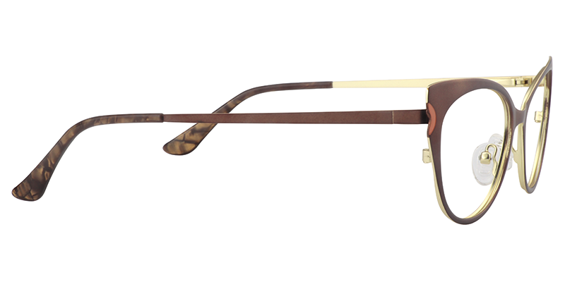 Cateye Brown Glasses | Zeelool Eyeglass Frames4